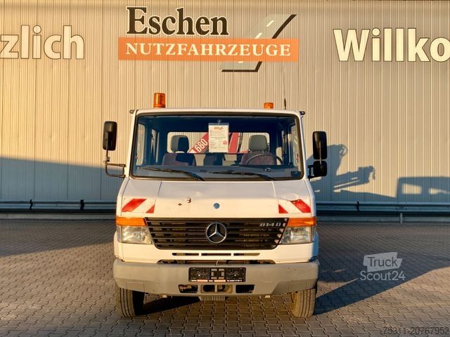 Furgone pick-up MERCEDES-BENZ 814 D DOKA | HMF 683 K4 Faltkran*Kugelkopf AHK
