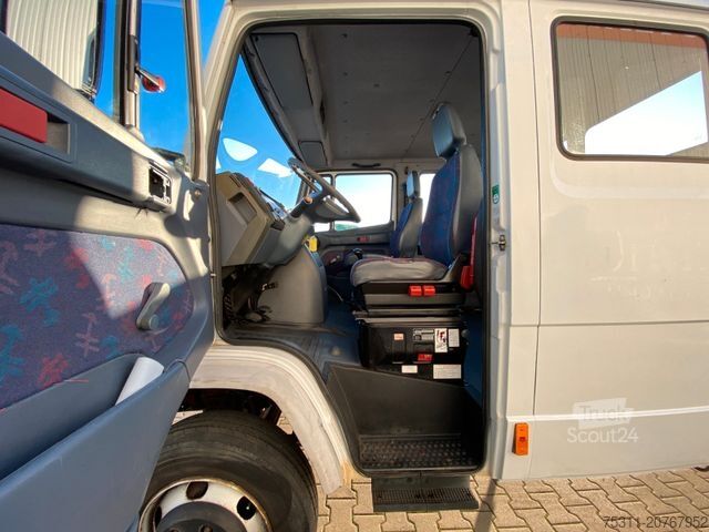 Furgone pick-up MERCEDES-BENZ 814 D DOKA | HMF 683 K4 Faltkran*Kugelkopf AHK