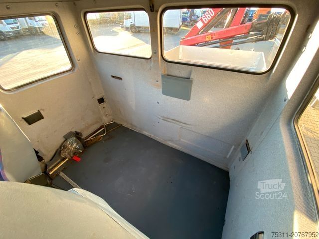 Furgone pick-up MERCEDES-BENZ 814 D DOKA | HMF 683 K4 Faltkran*Kugelkopf AHK