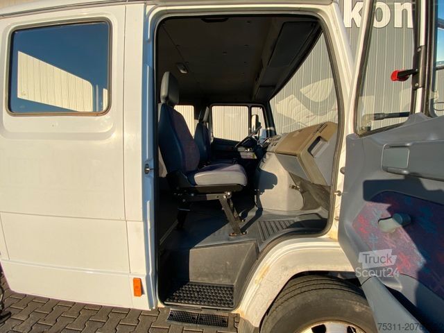 Furgone pick-up MERCEDES-BENZ 814 D DOKA | HMF 683 K4 Faltkran*Kugelkopf AHK