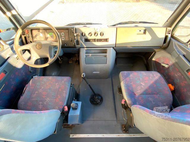 Furgone pick-up MERCEDES-BENZ 814 D DOKA | HMF 683 K4 Faltkran*Kugelkopf AHK