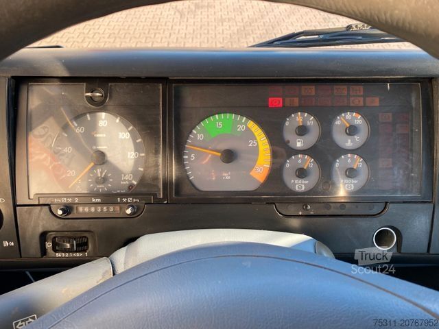 Furgone pick-up MERCEDES-BENZ 814 D DOKA | HMF 683 K4 Faltkran*Kugelkopf AHK