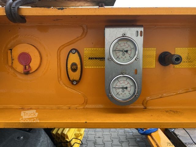 Zema profila puspiekabe FAYMONVILLE F-S42-2GXX | MEGAMAX*auszieh. & verbreiterbar