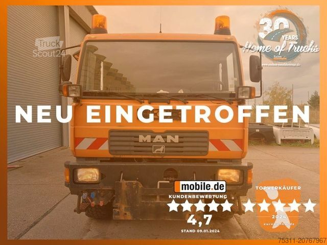 Furgão basculante MAN LE 8.220 4x4 | Kipper/Kran Palfinger PK7001