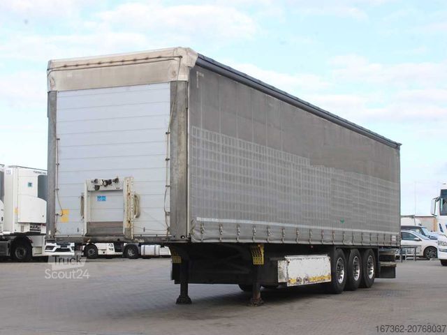 Atvērta puspiekabe ar tentu SCHMITZ CARGOBULL SCS 24/L, LIFTING AXLE, MULTILOCK