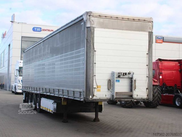Semirimorchio con telone SCHMITZ CARGOBULL SCS 24/L, LIFTING AXLE, MULTILOCK