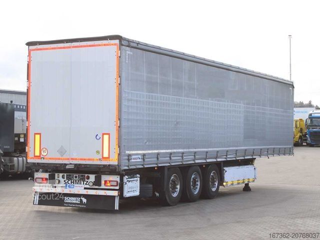 Atvērta puspiekabe ar tentu SCHMITZ CARGOBULL SCS 24/L, LIFTING AXLE, MULTILOCK