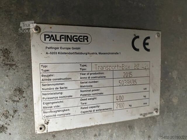 Drsne ponjave Schmitz Cargobull SCB*S3T/  Tautliner / XL / Palfinger Meeneemhef...