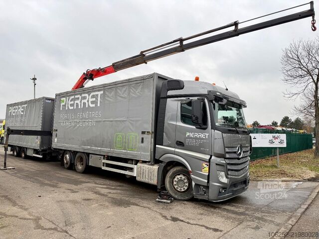 Camion cu macara Mercedes-Benz ACTROS 2645 6x2 105m³ JUMBO + CRANE PALFINGER P...
