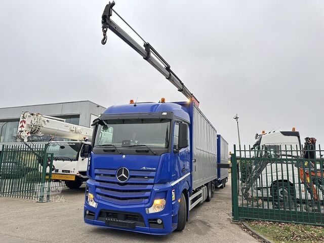 Transportul de volum Mercedes-Benz Actros 2645 6x2 105m³ JUMBO + RETARDER + KRAN P...