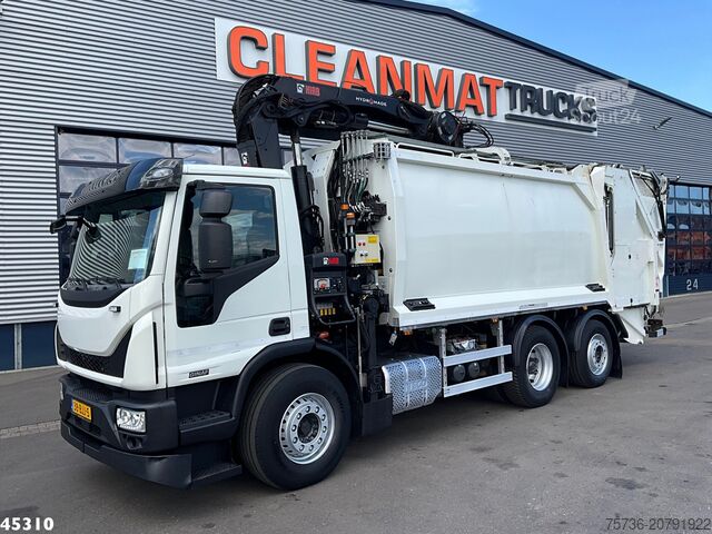 Šiukšlių surinkimo transporto priemonė Ginaf C 3128 NF Euro 6 Hiab 21 Tonmeter laadkraan Jus...