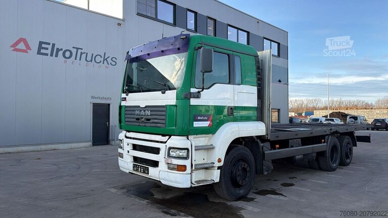 Boîte plate MAN TGA 25.360 (MANUAL PUMP / PERFECT CONDITION / M...