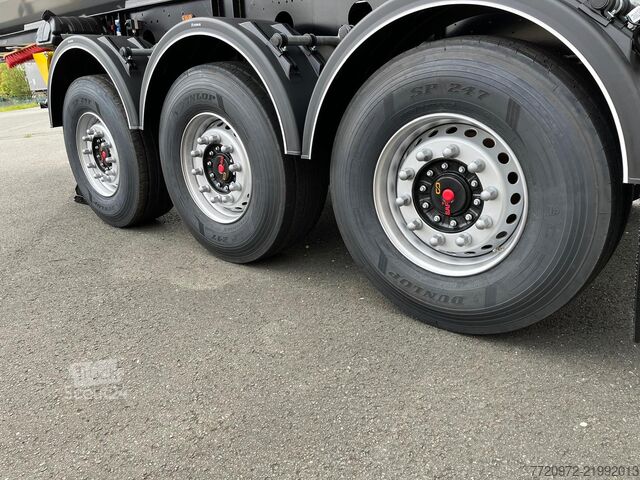 Dış kapaklı damper dorse Reisch 25m³ 3-Achs-Kippsattelauflieger Stahlmulde