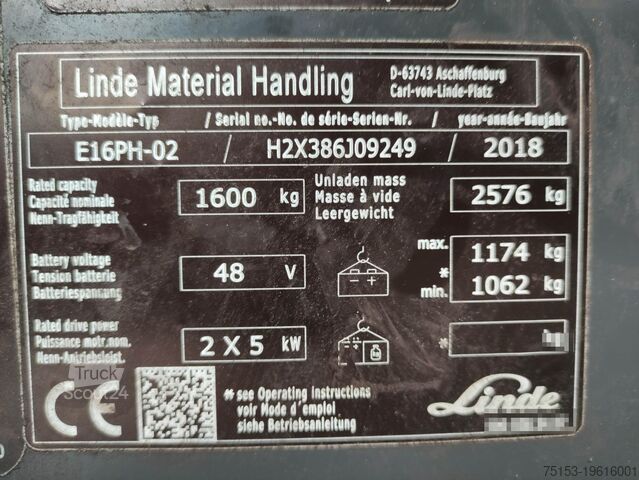 Ηλεκτρικό - 4 τροχοί Linde E16PH-02-386-EVO