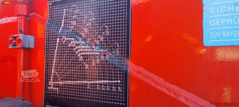 Jeřáb na nákladním automobilu Mercedes-Benz 1722 Dachdeckerkran Cormach 30000 TECH,