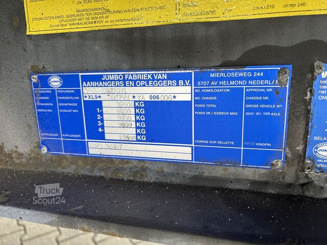 Lagaminas Jumbo DO 270.V1 / Box Trailer / BPW Drum / Big Heavy ...