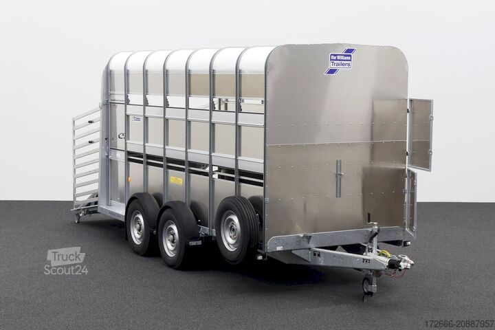 állatszállító pótkocsi Ifor Williams TA510|14x7|DOPPELSTOCK 434X178X214CM