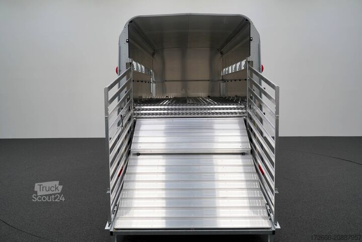 állatszállító pótkocsi Ifor Williams TA510|14x7|DOPPELSTOCK 434X178X214CM