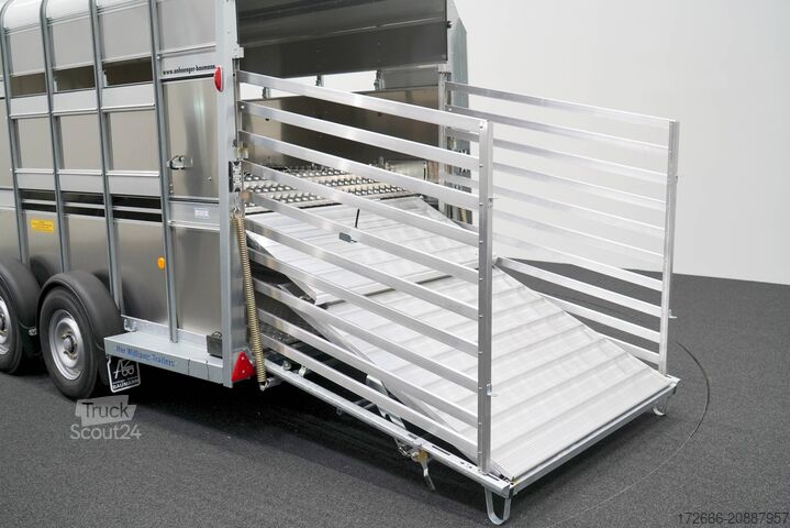 állatszállító pótkocsi Ifor Williams TA510|14x7|DOPPELSTOCK 434X178X214CM