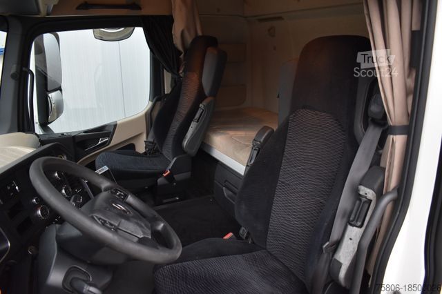 Flatbed truck with tarp MERCEDES-BENZ Actros 1842 L E6 4x2 AHK LBW