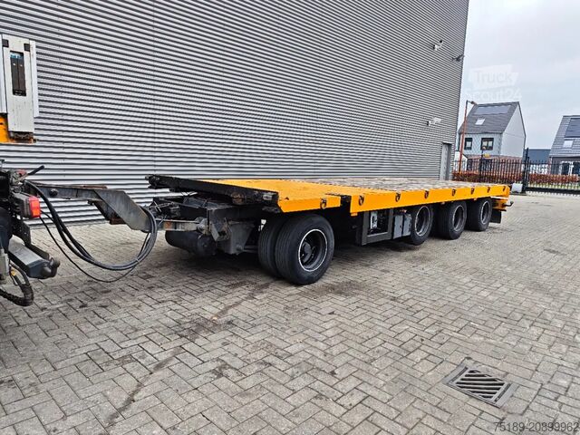 Remorque à plate-forme Renders TAN 4-2L Liftaxle Twistlocks German Trailer!