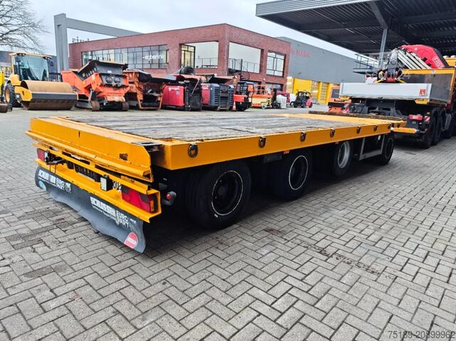 Remorque à plate-forme Renders TAN 4-2L Liftaxle Twistlocks German Trailer!