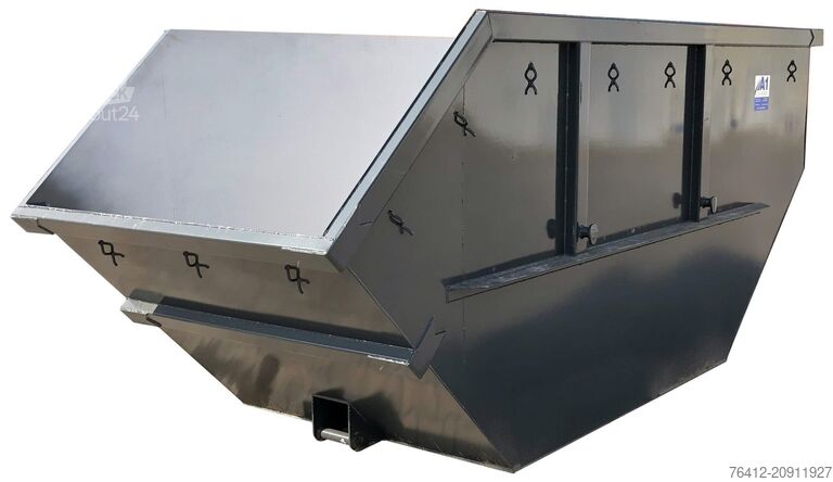 Contentor amovível A1 Container Absetzmulde 10 m³ asym. offen - RAL 7016 Anthrazitgrau - Absetzcontainer