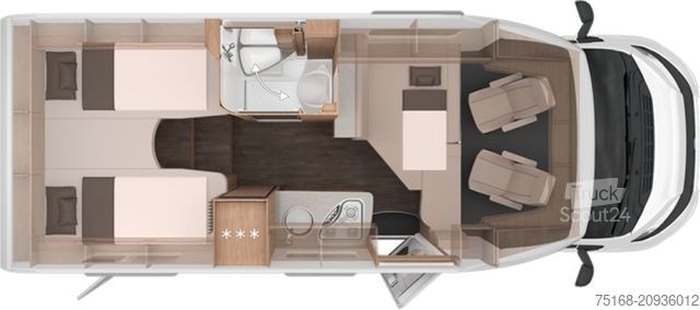 Daļēji integrēta kemperis KNAUS L!VE TI 650 MEG Platinum Selection Modell 2025 /