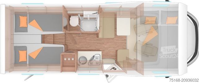Alkoven Wohnmobil WEINSBERG CaraHome 650 MEG Modell 2026