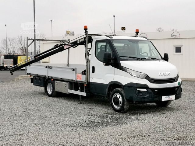 Tehergépkocsi-daruval szerelt furgon IVECO Daily 50C15 PRITSCHE 4M/ LUFT/ KRAN/ AHK 3,5T