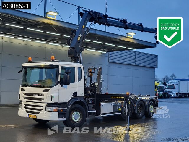 Sistem de braț cu cârlige Scania P360 8X2 HIAB 211 E-3 HIPRO Crane + XR21S61 hoo...