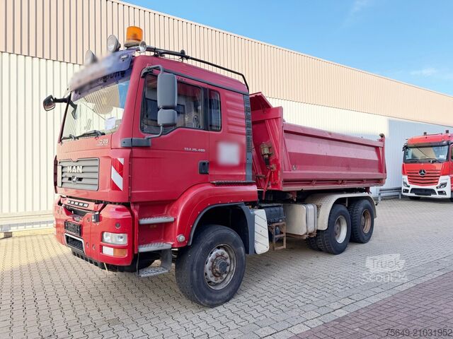 Dreiseitenkipper LKW MAN TGA 26.480 6X6H BL TGA 26.480 6X6H BL, HydroDrive, Intarder, Wechselsystem (Sattelplatte)