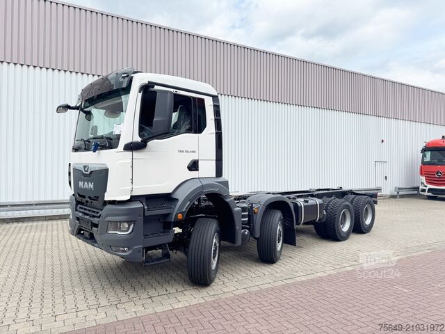 Speciale doeleinden vrachtwagen MAN TGS 35.480 8x8 BB CH TGS 35.480 8x8 BB CH, Meiller Stahlmulde 18m³