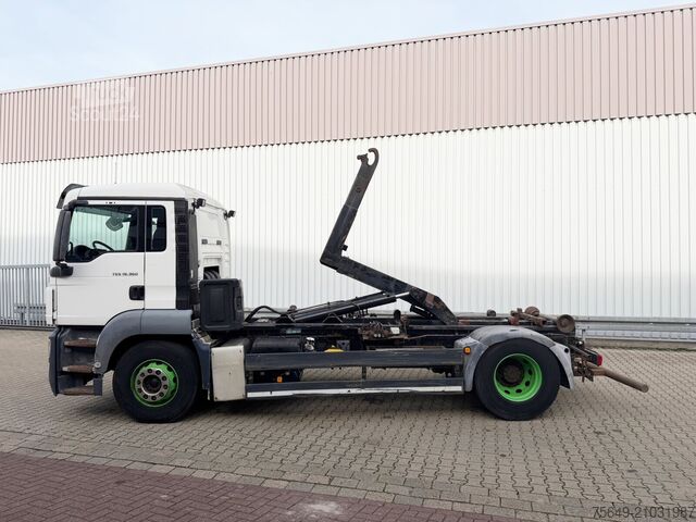 Camion benne à bras amovible MAN TGS 18.360 4X2 BL TGS 18.360 4X2 BL, Hyva 10.45 S, Teleskopabrollanlage