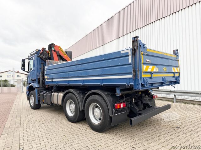 Grue à tour Mercedes-Benz Arocs 2640 LK 6x4 Arocs 2640 LK 6x4, Alu-Bordwände, Kran Palfinger PK18002-EH C, Funk