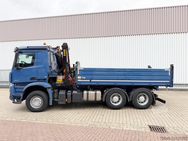 Grue à tour Mercedes-Benz Arocs 2640 LK 6x4 Arocs 2640 LK 6x4, Alu-Bordwände, Kran Palfinger PK18002-EH C, Funk