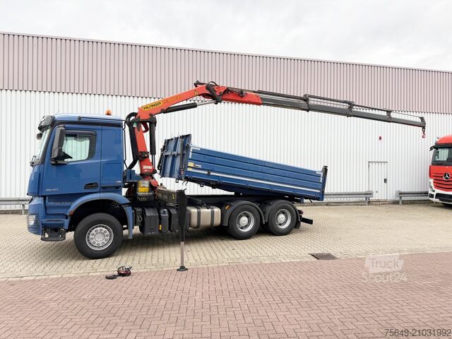Grue à tour Mercedes-Benz Arocs 2640 LK 6x4 Arocs 2640 LK 6x4, Alu-Bordwände, Kran Palfinger PK18002-EH C, Funk
