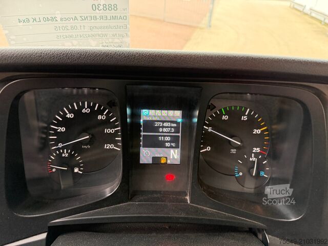 Grue à tour Mercedes-Benz Arocs 2640 LK 6x4 Arocs 2640 LK 6x4, Alu-Bordwände, Kran Palfinger PK18002-EH C, Funk