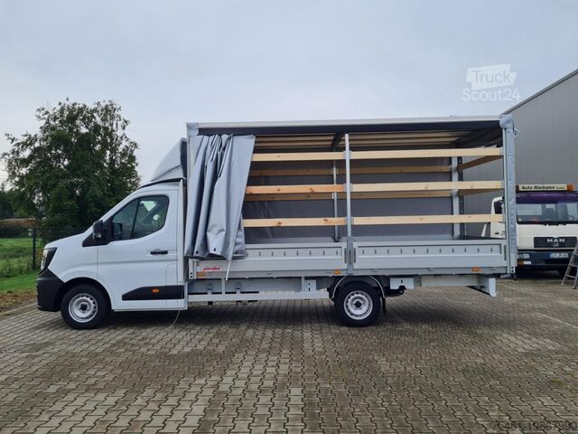 Tentinė furgonė Renault Master Pritsche Schiebe Plane 10 Pal. LUFTFEDERUNG