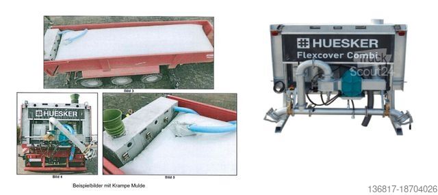 Remorque autochargeuse OEHLER Tridem Muldenkipper Plane TMV 340+Huesker