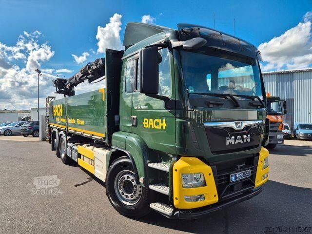 Trailer πλατφόρμας MAN TGS 26.420 6x2-4 LL Hiab 177K PRO 2 Stück