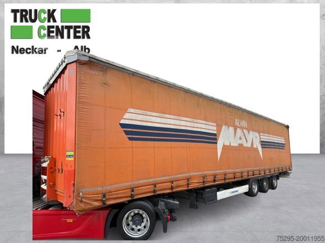 Semi-reboque aberto com lona KRONE 3 Achs MEGA Curtain Liftachse TÜV11/25 1. Hand