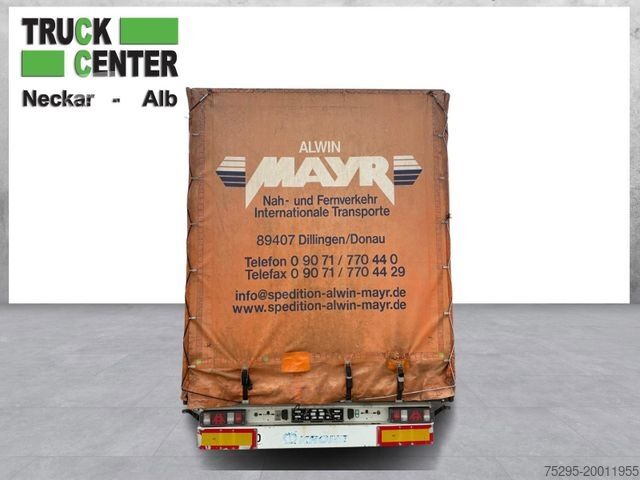 Semi-reboque aberto com lona KRONE 3 Achs MEGA Curtain Liftachse TÜV11/25 1. Hand