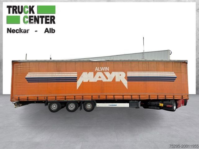 Semi-reboque aberto com lona KRONE 3 Achs MEGA Curtain Liftachse TÜV11/25 1. Hand