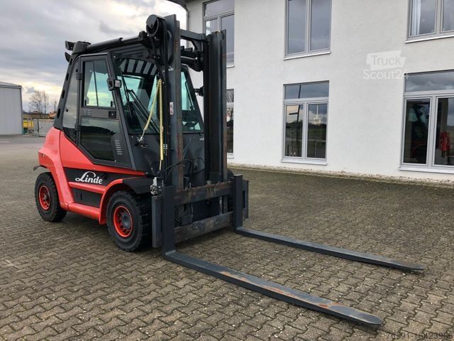 Stivuitor frontal LINDE H60D 396_Diesel_ Heizung_4. Ventil_ Deutz_ Waage