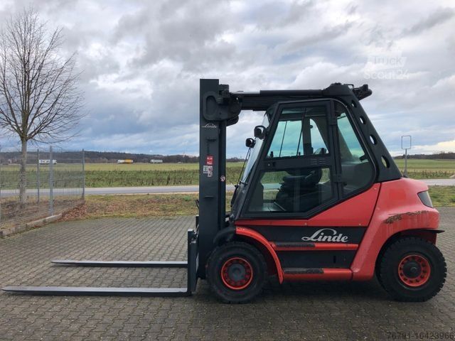 Stivuitor frontal LINDE H60D 396_Diesel_ Heizung_4. Ventil_ Deutz_ Waage