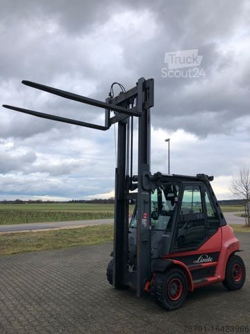 Stivuitor frontal LINDE H60D 396_Diesel_ Heizung_4. Ventil_ Deutz_ Waage