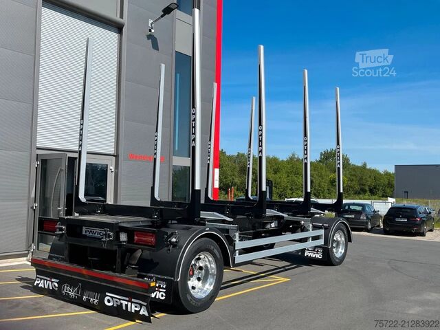 Transportator de lemn PAVIC HTA 20 66Z 2-Achs Kurzholz Anhänger ALCOA HTA 2...