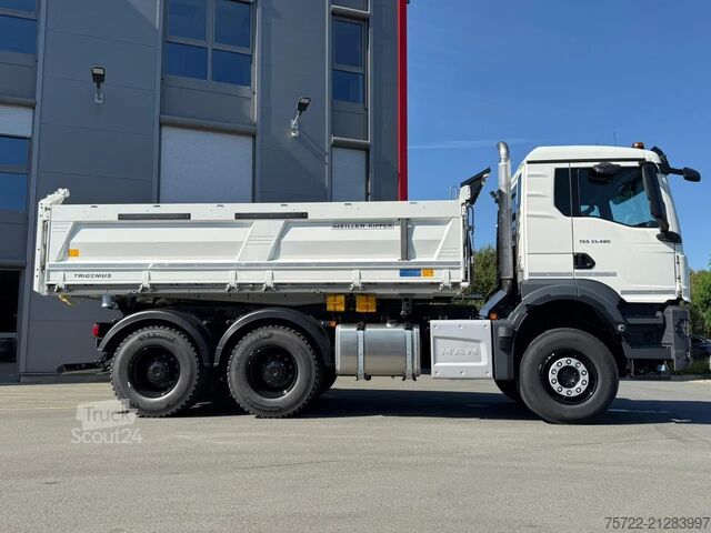 3-Seiten-Kipper MAN TGS 33.480 6x4 BB Meiller 3-Seitenkipper Bordmatic