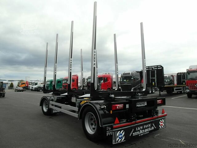 Transportator de lemn PAVIC HTA 20 62Z 2-Achs Kurzholz Anhänger 22,5" HTA 2...